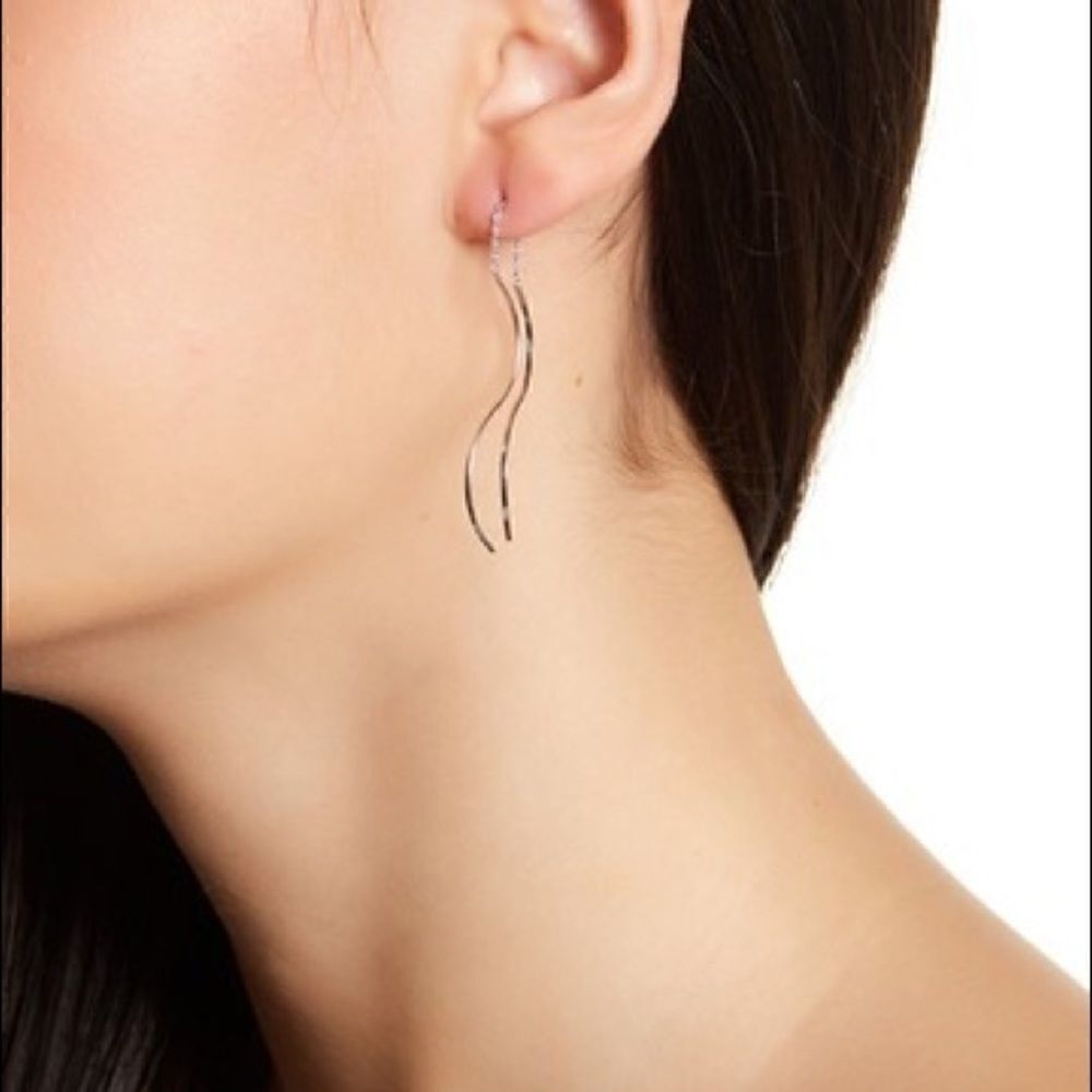 Adornia Sterling Silver Sided Earrings